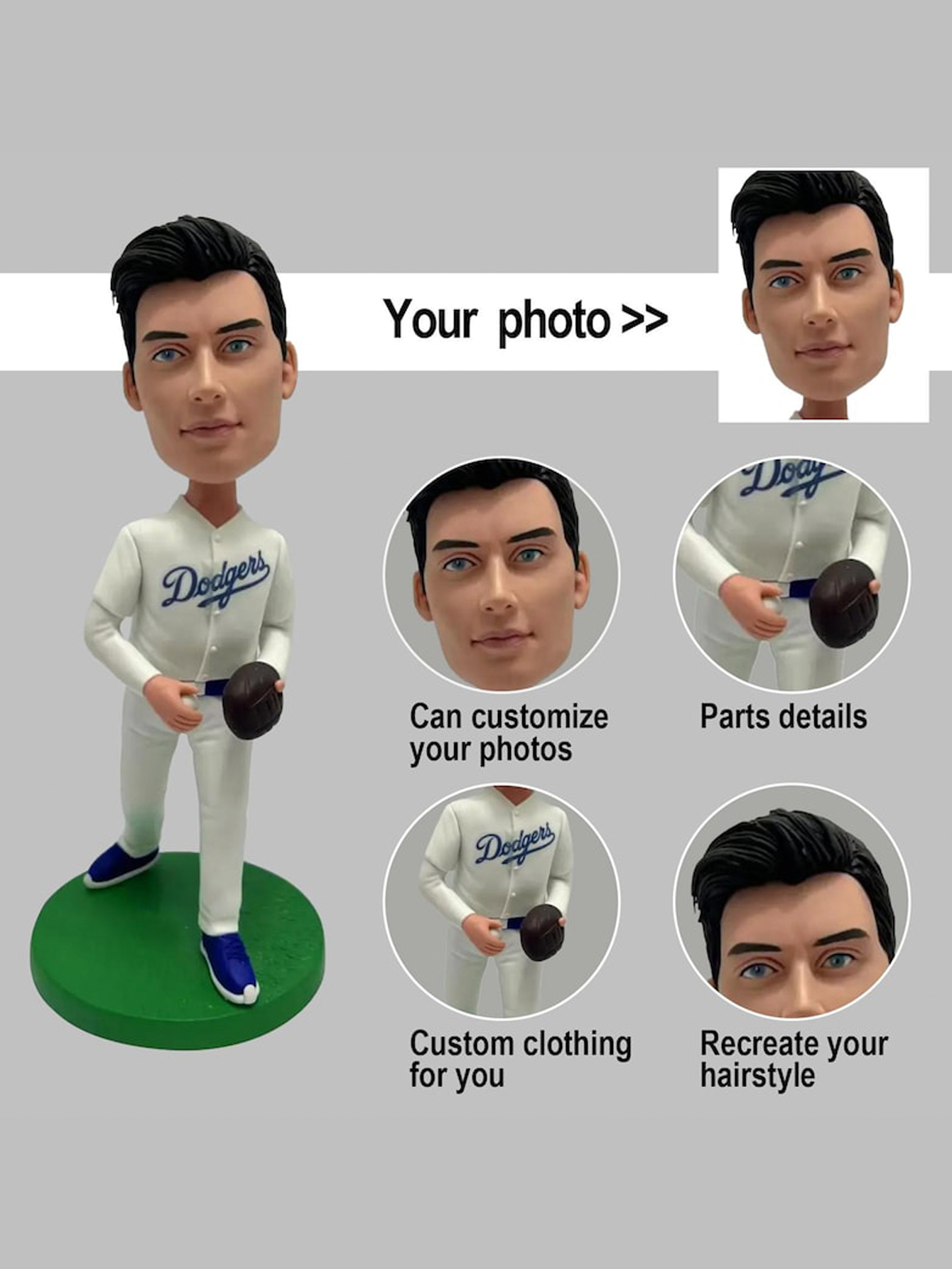 Custom Baseball Bobblehead: Personalized Player Figurine